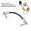 Anti Wind Guitar Lead PVC Flat 15cm 14