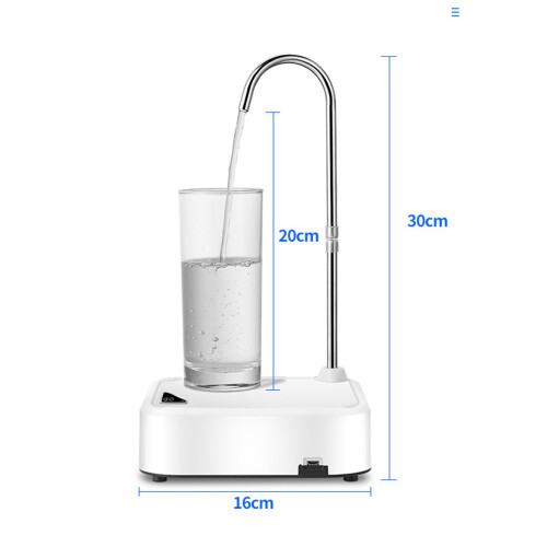 White Electric Bottle Dispenser 16.2oz 1200mAh USB 1