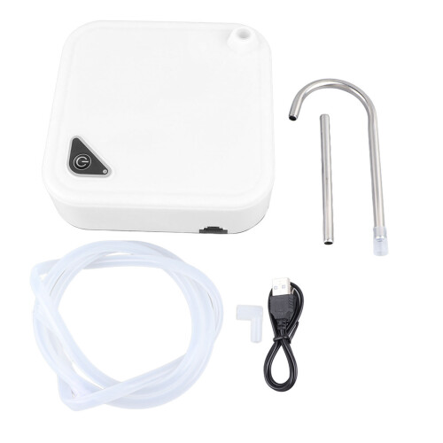 White Electric Bottle Dispenser 16.2oz 1200mAh USB 2