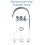 White Electric Bottle Dispenser 16.2oz 1200mAh USB 10