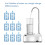 White Electric Bottle Dispenser 16.2oz 1200mAh USB 9