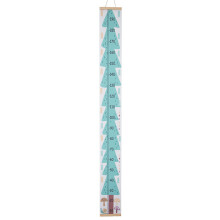 (Christmas Tree, 20*200cm) Kids Growth Chart Wood Frame Canvas Height Measurement Ruler from Baby to Adult for Child\'s Room Decoration