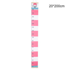 (Lighthouse, 20*200cm) Kids Growth Chart Wood Frame Canvas Height Measurement Ruler from Baby to Adult for Child\'s Room Decoration