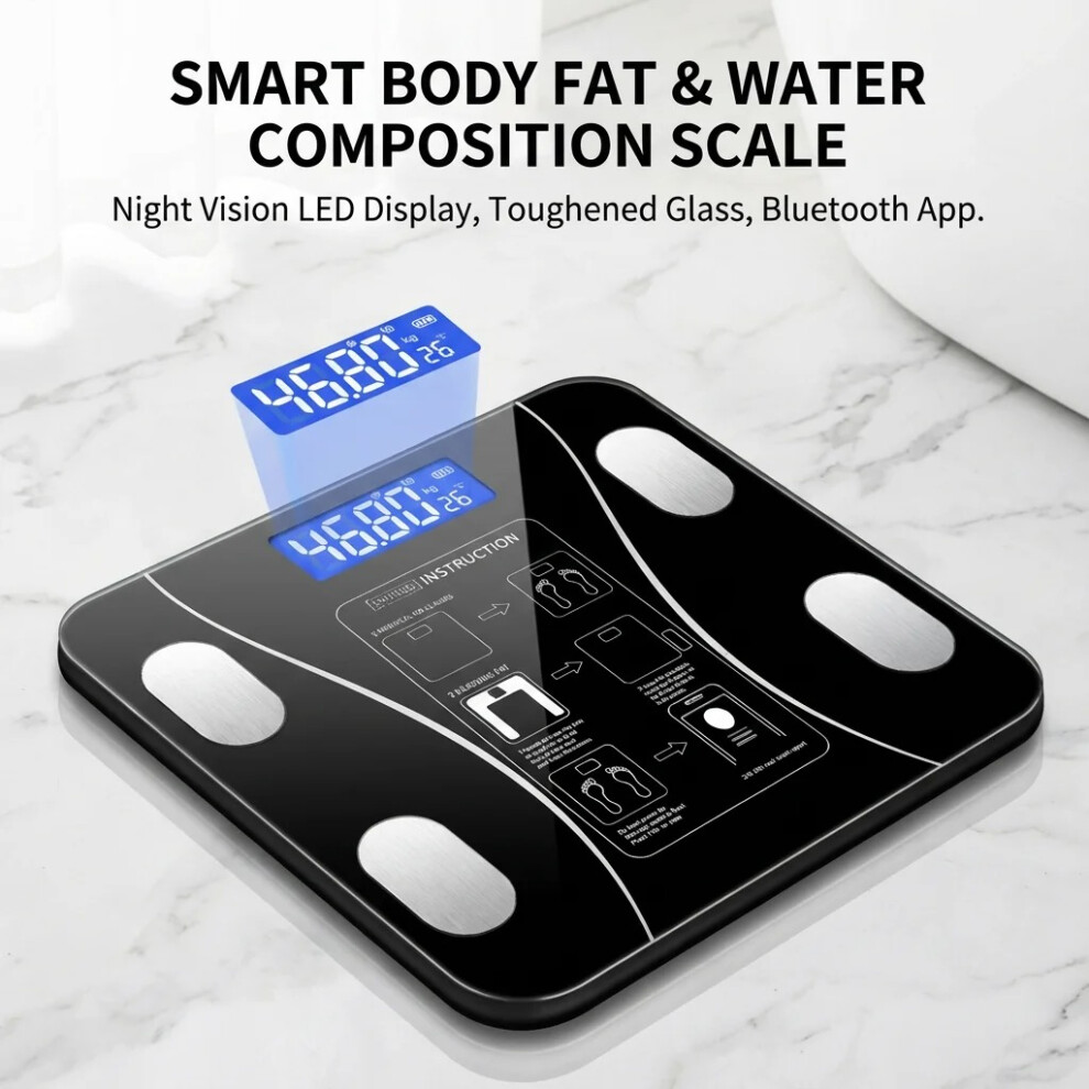 Luckstore Smart Bluetooth Body Fat Scale With App