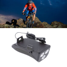 Fahrradlampe 2400 mAh Telefonständer-Set Schwarz