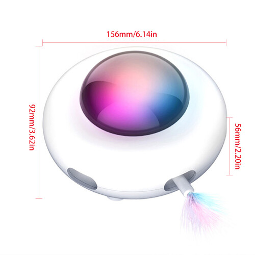 White Automatic Cat Toy 56*156*92mm 300mA USB 1