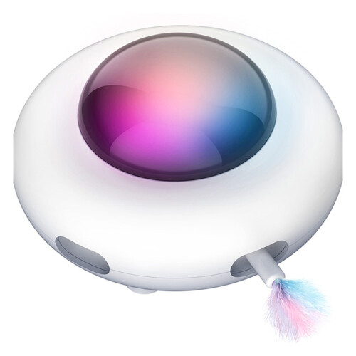 White Automatic Cat Toy 56*156*92mm 300mA USB 2