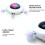 White Automatic Cat Toy 56*156*92mm 300mA USB 6
