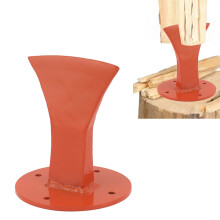 Splitter manuale per legna, in acciaio forgiato, 11x11x12,5 cm, arancione