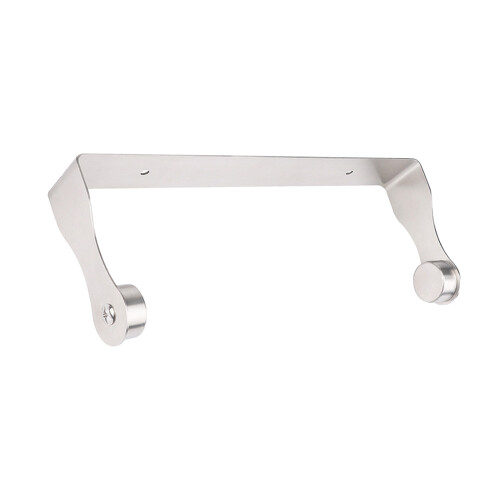 (Silver) Stainless Steel Wall Mounted Paper Roll Holder 2
