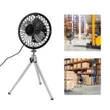 6W Solar USB Fan 6 Inch Portable Dual-Powered Fan for Camping Outdoors