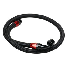 Car High Temperature Resistant Oil Cooling Radiator Oil Cooling Pipe AN10-0+90 Black Nylon Pipe