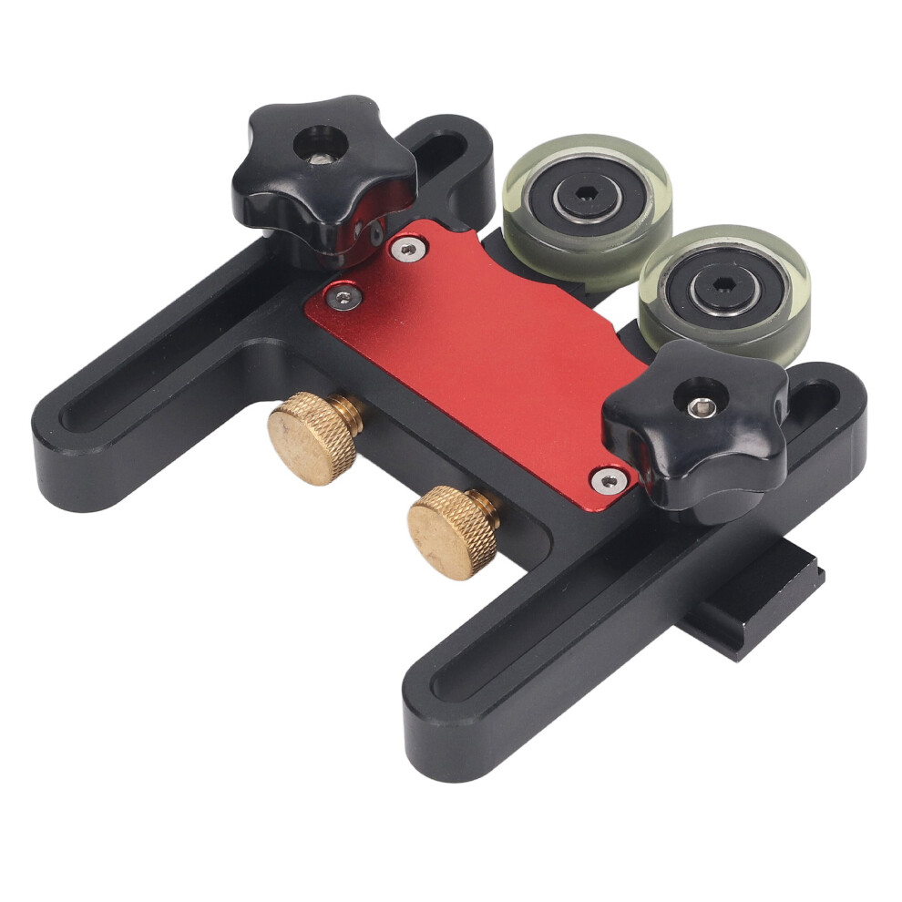 Table Saw Stock Roller Double-Wheel Sliding Feed Guide Roller Featherboard 7891388119643