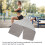 U Shaped Cooling Hoodie Towel 64g Grey Microfiber 6