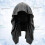 U Shaped Cooling Hoodie Towel 64g Grey Microfiber 9