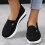 Women Black Mesh Shoes Thick Bottom Round Toe 37 13