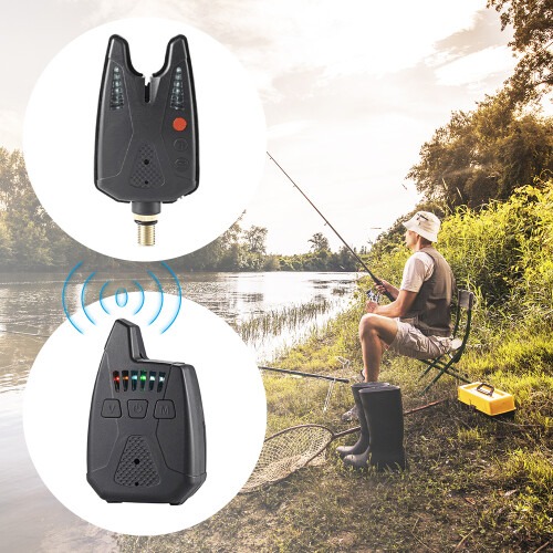 Wireless Fishing Alarm Kit 200m Range; 1 Receiver 1