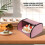 Pink Mirror Glow Roll Top Bread Box Countertop 6