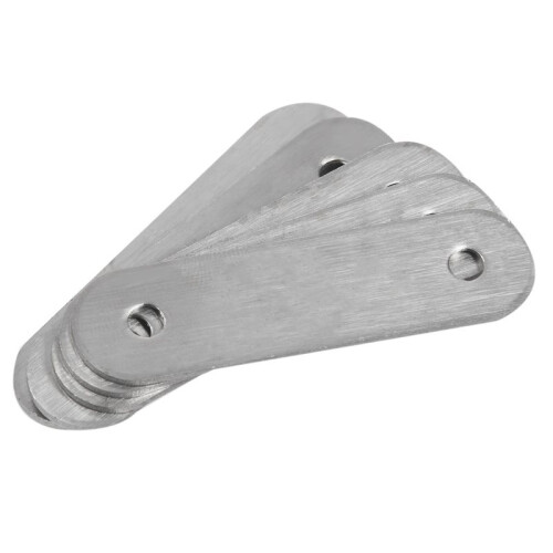 60mm x 16mm Straight Repair Joining Mending Flat Plate Bracket 50Pcs 1