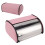 Pink Mirror Glow Roll Top Bread Box Countertop 15