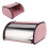 Pink Mirror Glow Roll Top Bread Box Countertop 16