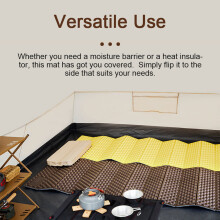 Portable Dual-Side Camping Mat 1.85x0.56m Waterproof Thickened Foam
