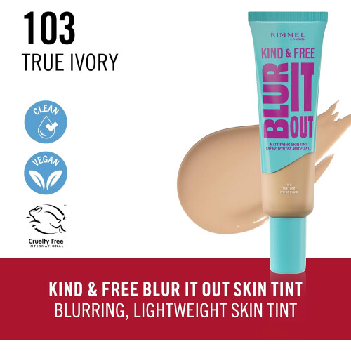 Rimmel Rimmel Kind & Free, Mattifying Skin Tint 1