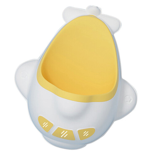 Plane-Shaped Kids Urinal, Wall-Mount, Yellow