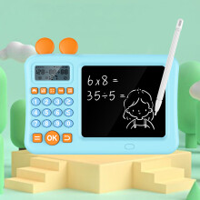Blue ABS Kids Calculator with Notepad, 4-Function