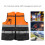 Orange XL Reflective Zipper Vest for Safety 3