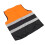 Orange XL Reflective Zipper Vest for Safety 11