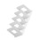 Minimalist 4-Slot File Sorter 35x15x14.5cm White 5