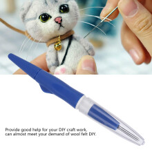 3 Nadeln Tragbare Filznadel-Stift DIY Bastelwerkzeug, Blau