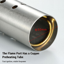 Card Style Stainless 4.2kW Flamethrower 12x4x22cm