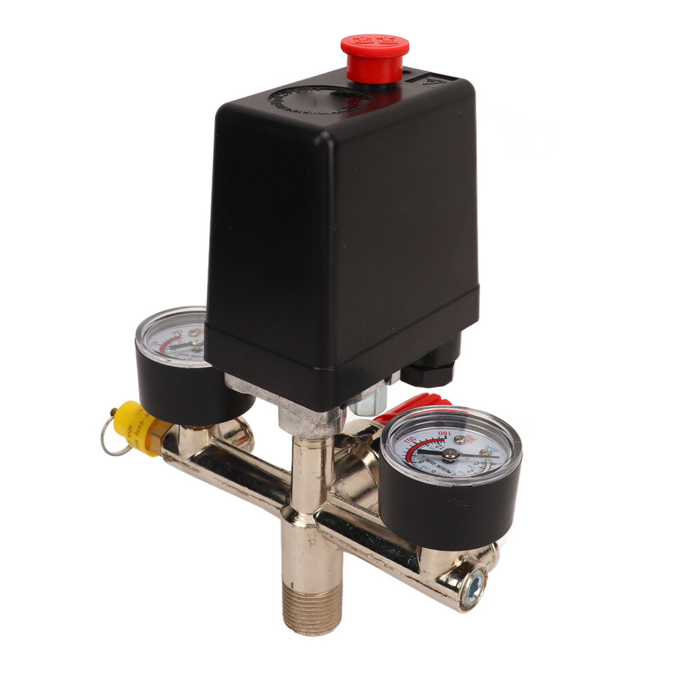 Automatic Air Compressor Pressure Switch Kit 0.5-0.8Mpa Brass Valve 7891388122773