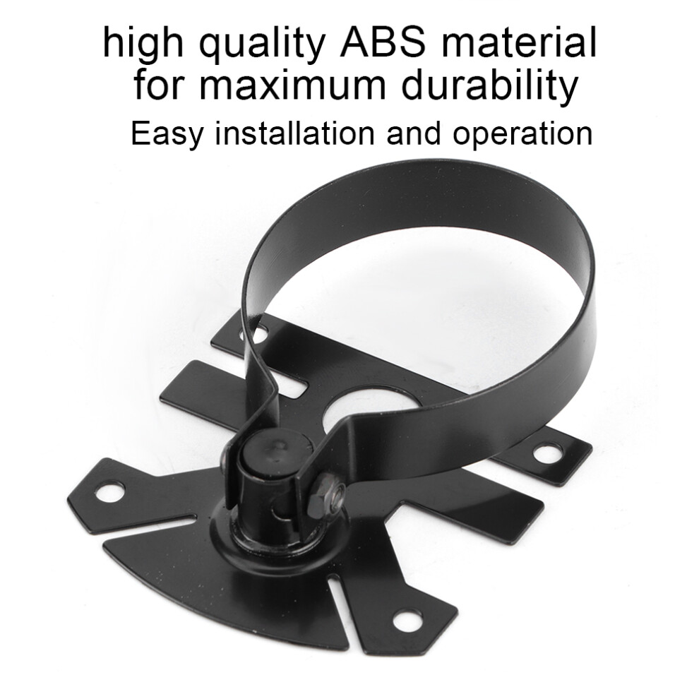2In/52Mm Single Hole Iron Gauge Mount Bracket Car Meter Holder - Black 7651388122476