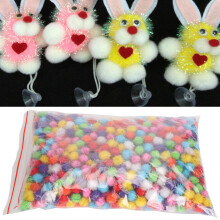 Bright Silk Pom Poms 1000pcs 15mm DIY Decorations for Clothing Phone Shell