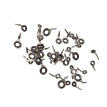 40PCS Stainless Steel Ceramic Guides Fishing Rod Tip Repair Kit for Saltwater & Freshwater