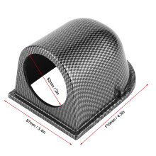 Car Gauge Mount Holder 52mm/2in Carbon Fiber Style Single Hole Dash Pod