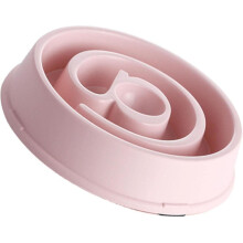 Slow Feeder Bowl for Dogs and Cats, Maze Design Pet Bowl, Non-Slip Base, Food-Grade PP Plastic, Anti-Gulping Feeding Dish