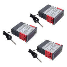 Digital Temperature Controller 10A Dual Control 1 Accuracy 3-Pack for Aquarium Terrarium