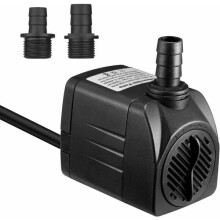 Pompe submersible pour aquarium, fontaine, économie d'énergie de 25 W, débit de 1500 l/h, débit réglable, hauteur de refoulement maximale de 2 m