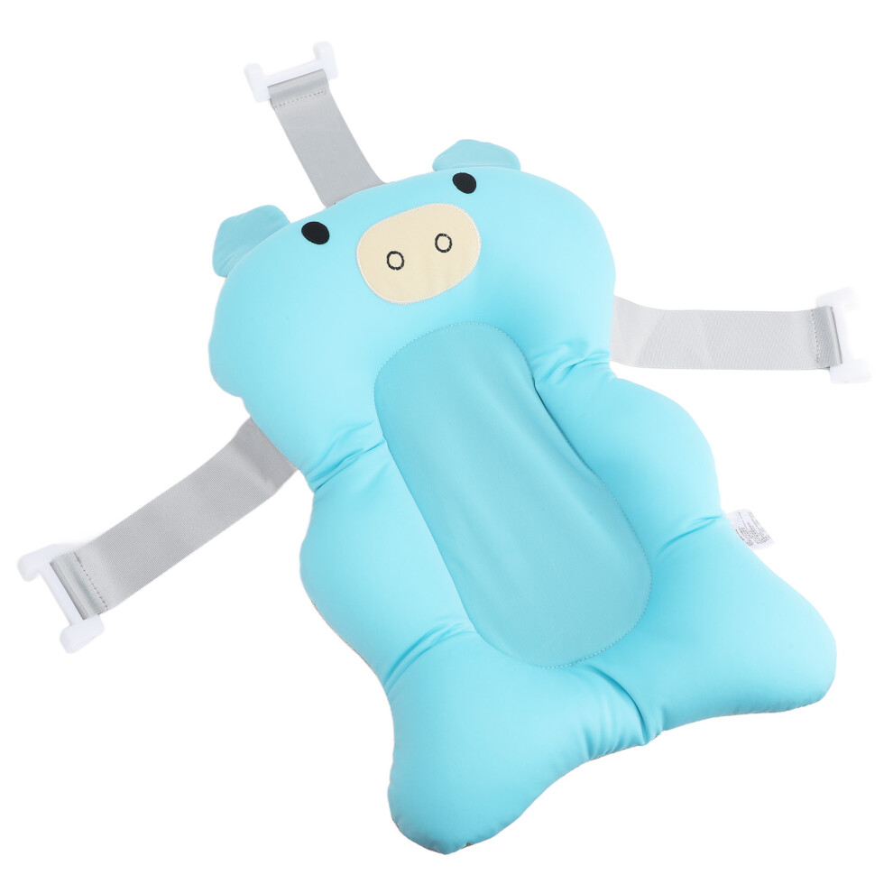 Baby Bath Tub Seat Cushion | Soft, Non-Slip Infant Support Pillow Blue