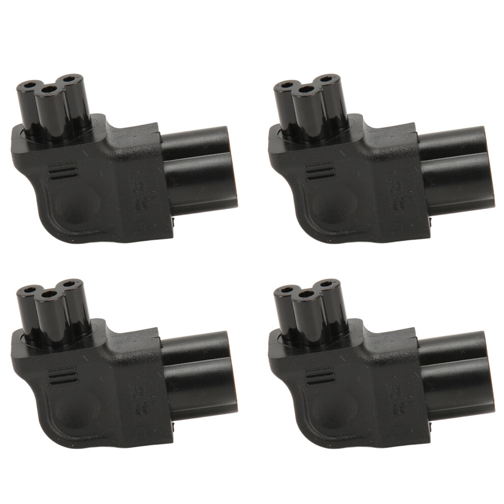4Pcs Iec320 C6 To C5 Power Adapter 90 Degree 250V Copper 7651388124012