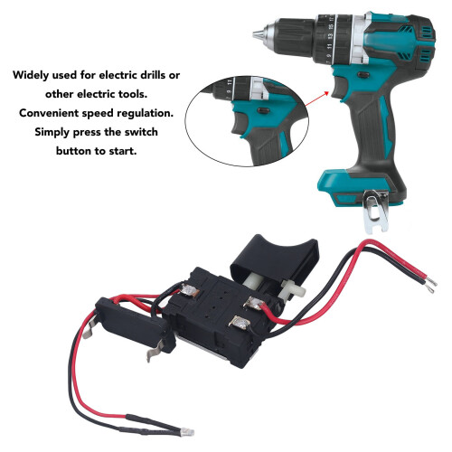 Reversible Trigger Switch with Light for Drill 7.2‑24V DC 16A Speed Control 2
