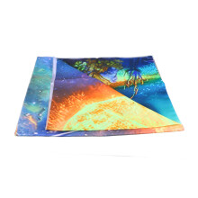Blacklight Reactive Landscape Tapestry UV Glow Wall Decor 91X71in Gift Idea