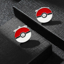 Pokemon Cufflinks for Men Fashion French Shirt Studs Anime Cartoon Enamel Accessories