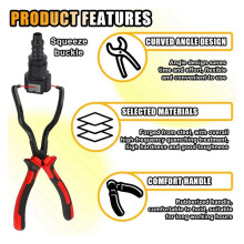 Filter Fuel Pipe Joint Removal Pliers, Universal Fuel Pipe Disconnect Pliers, Gasoline Hose Removal Tool