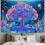 Fluorescent Tree Tapestry Backdrop 150x130cm UV Black Light Art 8