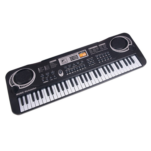 61-key Kids Piano Keyboard Plastic Power Supply